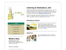 Tablet Screenshot of lettuceeatcatering.com